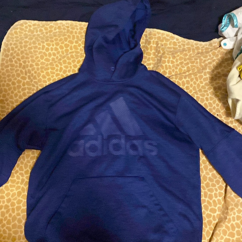 Navy blue Adidas hoodie size M
